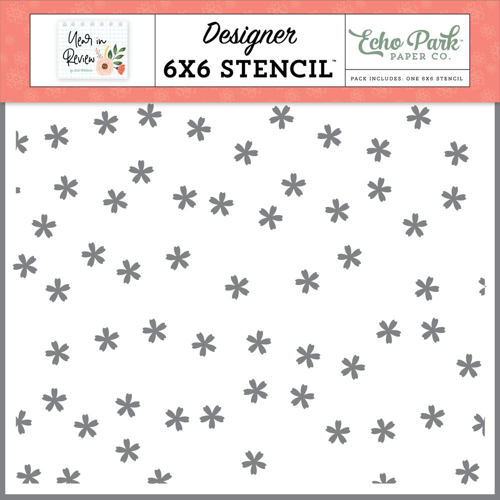 Echo Park Happiness Blooms Stencil (YIR337034) (OUTLET) Echo Park Happiness Blooms Stencil (YIR337034) (OUTLET)
