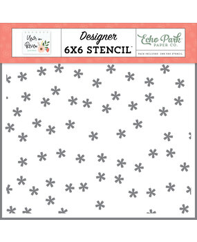 Echo Park Happiness Blooms Stencil (YIR337034) (DISCONTINUED)