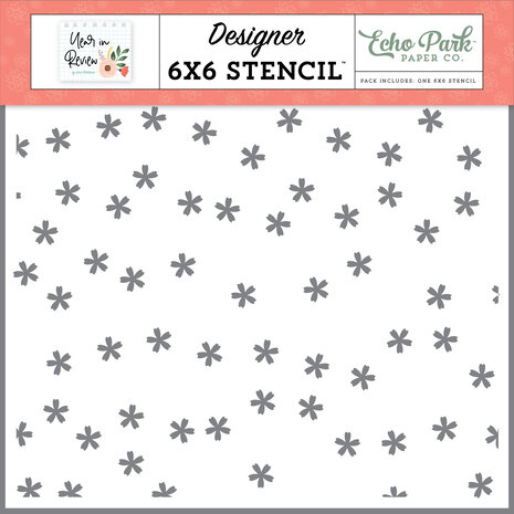 Echo Park Happiness Blooms Stencil (YIR337034) (OUTLET) Echo Park Happiness Blooms Stencil (YIR337034) (OUTLET)