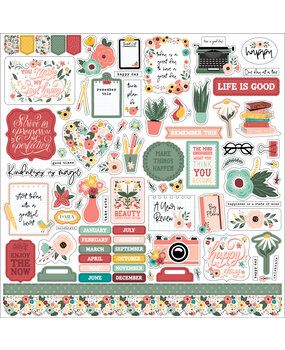 Echo Park Year In Review Element Sticker (YIR337014) (DISCONTINUED)