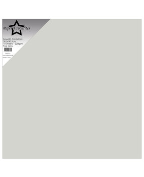 Paper Favourites Fog Grey 12x12 Inch Smooth Cardstock 220gsm (10pcs) (PFSS515)