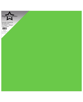 Paper Favourites Smooth Cardstock 12x12 Inch Fresh Green 220gsm (10pcs) (PFSS509)