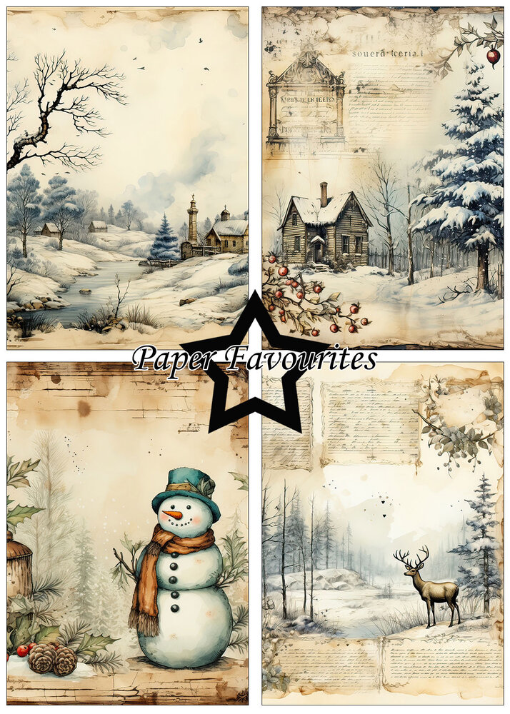 Paper Favourites Winter A5 Paper Pack (PFA112) (OUTLET)