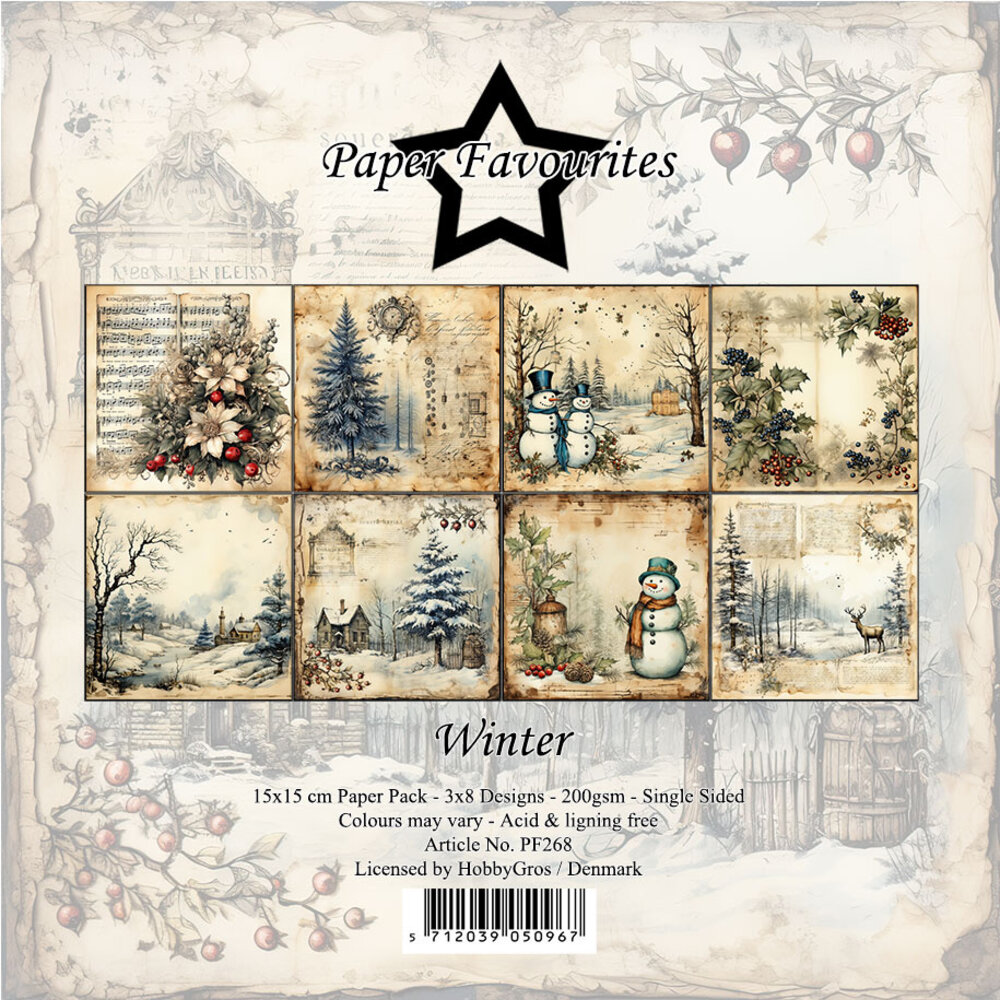 Paper Favourites Winter 6x6 Inch Paper Pack (PF268)