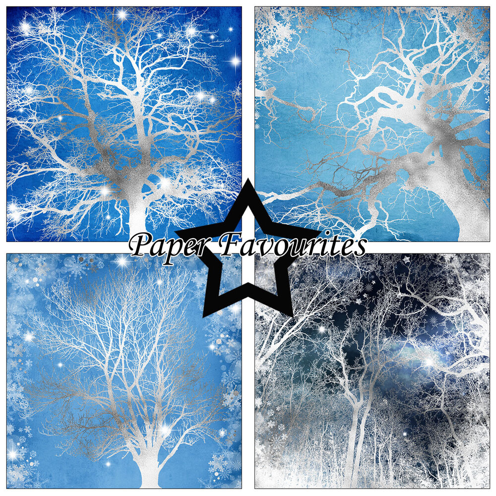 Paper Favourites Silver Trees 6x6 Inch Paper Pack (PF267) (DISCONTINUED) Paper Favourites Silver Trees 6x6 Inch Paper Pack (PF267) (DISCONTINUED)