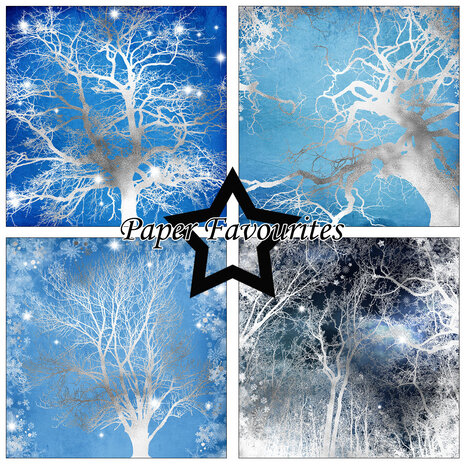 Paper Favourites Silver Trees 6x6 Inch Paper Pack (PF267) (DISCONTINUED) Paper Favourites Silver Trees 6x6 Inch Paper Pack (PF267) (DISCONTINUED)