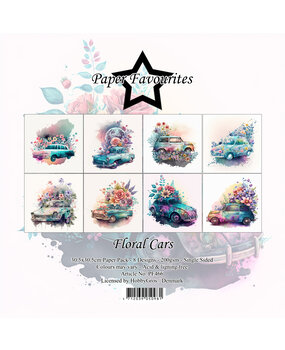 Paper Favourites Floral Cars 12x12 Inch Paper Pack (PF466) (DISCONTINUED)