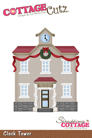 Scrapping Cottage Clock Tower (CC-1223) (OUTLET) Scrapping Cottage Clock Tower (CC-1223) (OUTLET)