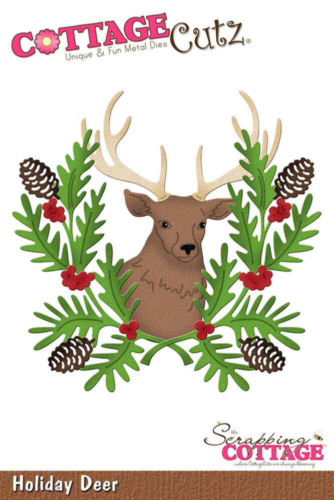 Scrapping Cottage Holiday Deer (CC-1230) (OUTLET)