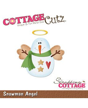 Scrapping Cottage Snowman Angel (CC-1250) (OUTLET)