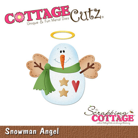 Scrapping Cottage Snowman Angel (CC-1250) (OUTLET)