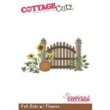 Scrapping Cottage Fall Gate w/ Flowers (CC-1266) (OUTLET)