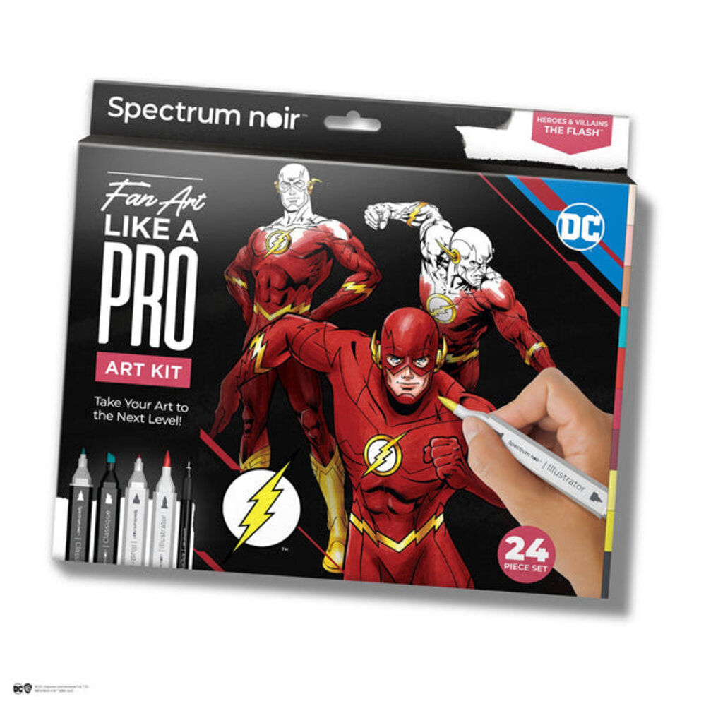 Spectrum Noir Fan-Art Like a Pro Art Kit The Flash (24pcs) (SN-PFAN-DC1-FLAS) (DISCONTINUED) Spectrum Noir Fan-Art Like a Pro Art Kit The Flash (24pcs) (SN-PFAN-DC1-FLAS) (DISCONTINUED)