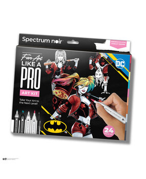 Spectrum Noir Fan-Art Like a Pro Art Kit Harley Quinn (24pcs) (SN-PFAN-DC1-HARL) (DISCONTINUED)