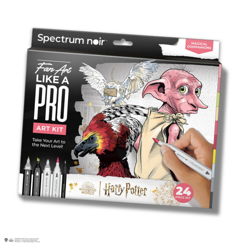 Spectrum Noir Fan-Art Like a Pro Art Kit Magical Companions (24pcs) (SN-PFAN-HP1-COMP) (DISCONTINUED) Spectrum Noir Fan-Art Like a Pro Art Kit Magical Companions (24pcs) (SN-PFAN-HP1-COMP) (DISCONTINUED)