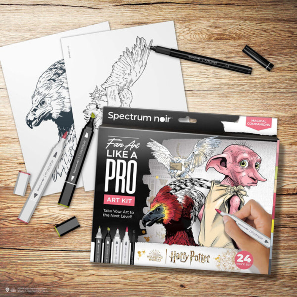 Spectrum Noir Fan-Art Like a Pro Art Kit Magical Companions (24pcs) (SN-PFAN-HP1-COMP) (DISCONTINUED) Spectrum Noir Fan-Art Like a Pro Art Kit Magical Companions (24pcs) (SN-PFAN-HP1-COMP) (DISCONTINUED)