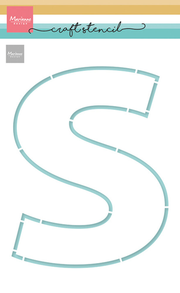 Marianne Design Craft Stencil S-Letter (PS8147) (DISCONTINUED) Marianne Design Craft Stencil S-Letter (PS8147) (DISCONTINUED)