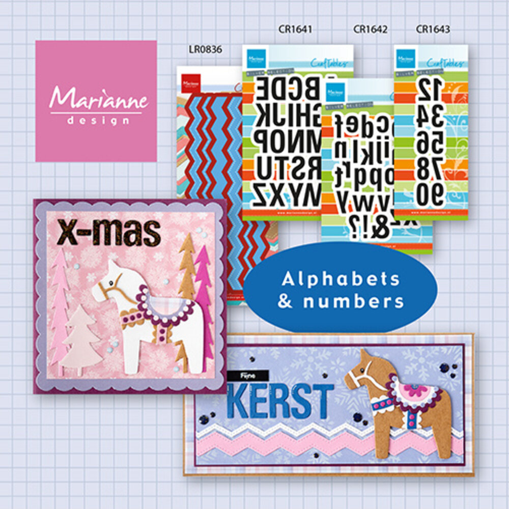 Marianne Design Craftables Alphabet Numbers (CR1643)