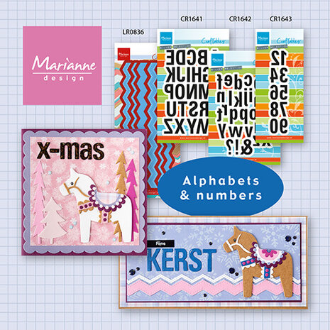 Marianne Design Craftables Alphabet Numbers (CR1643)