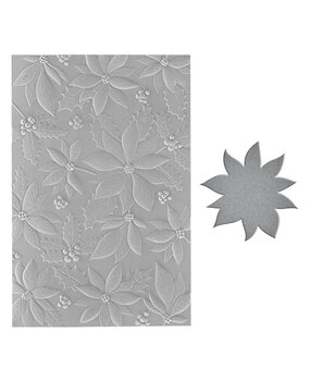 Spellbinders Playful Poinsettia 3D Embossing Folder & Die (E3D-072) Spellbinders Playful Poinsettia 3D Embossing Folder & Die (E3D-072)