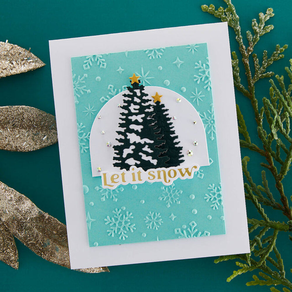 Spellbinders Sparkling Snow 3D Embossing Folder (E3D-069) Spellbinders Sparkling Snow 3D Embossing Folder (E3D-069)