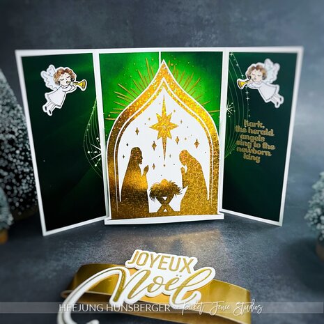 Picket Fence Studios Another Joyeux Noel 4x6 Inch Clear Stamps (C-166) (OUTLET)