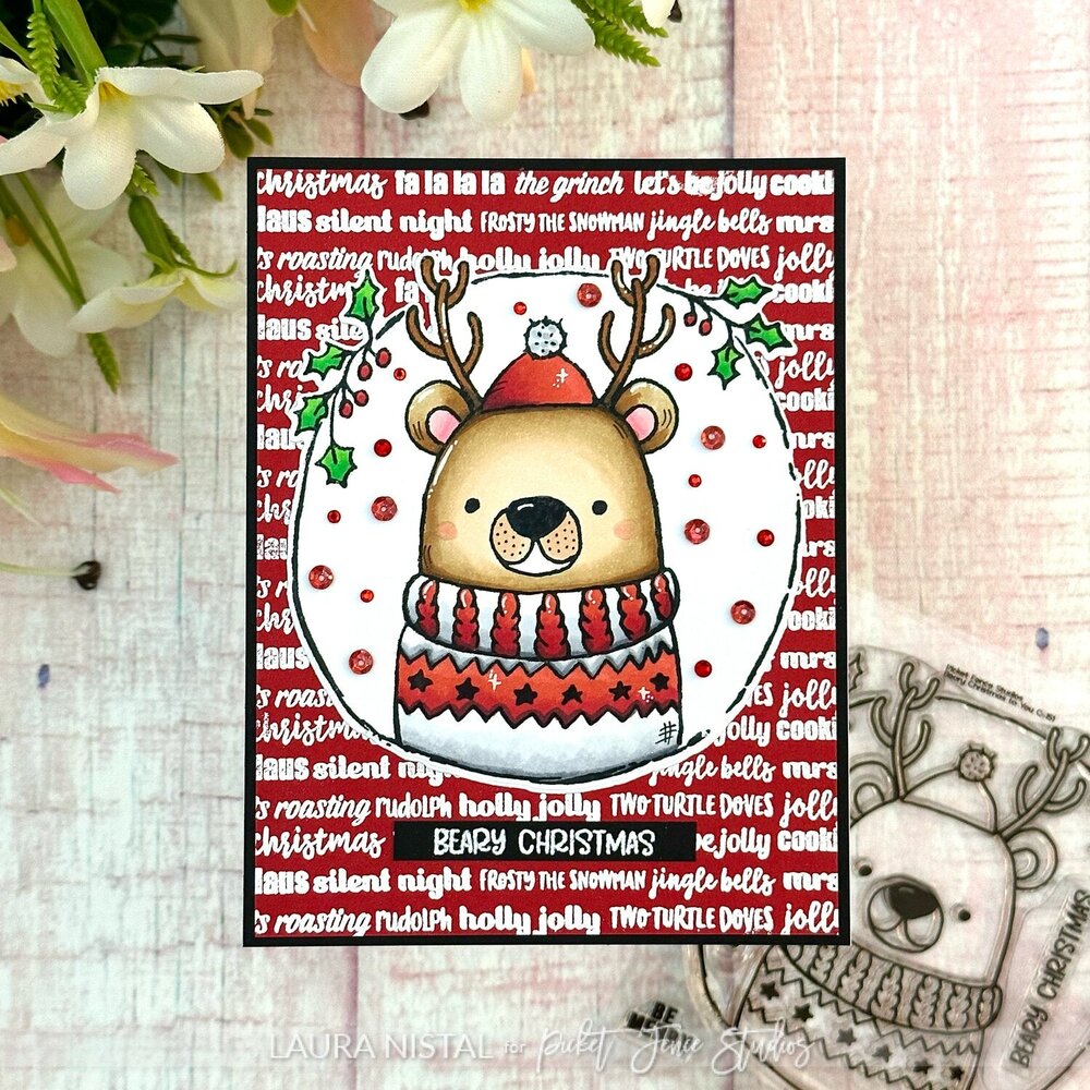 Picket Fence Studios Beary Christmas to You 4x4 Inch Clear Stamps (C-151) (OUTLET) Picket Fence Studios Beary Christmas to You 4x4 Inch Clear Stamps (C-151) (OUTLET)