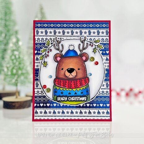 Picket Fence Studios Beary Christmas to You 4x4 Inch Clear Stamps (C-151) (OUTLET) Picket Fence Studios Beary Christmas to You 4x4 Inch Clear Stamps (C-151) (OUTLET)
