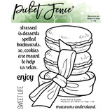 Picket Fence Studios Macarons are Meant to Help 4x4 Inch Clear Stamps (T-116) (OUTLET)