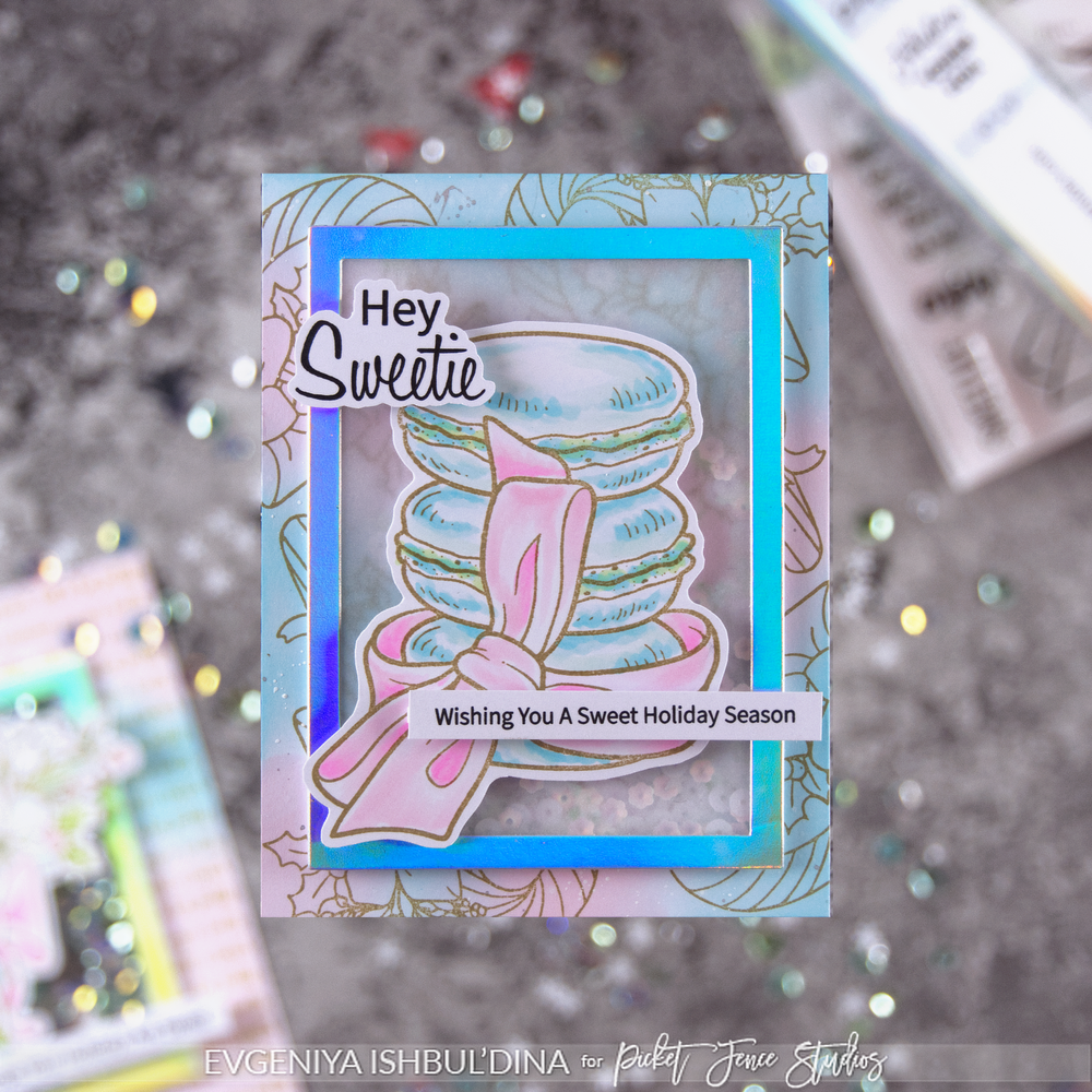 Picket Fence Studios Macarons are Meant to Help 4x4 Inch Clear Stamps (T-116) (OUTLET) Picket Fence Studios Macarons are Meant to Help 4x4 Inch Clear Stamps (T-116) (OUTLET)