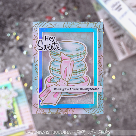 Picket Fence Studios Macarons are Meant to Help 4x4 Inch Clear Stamps (T-116) (OUTLET) Picket Fence Studios Macarons are Meant to Help 4x4 Inch Clear Stamps (T-116) (OUTLET)