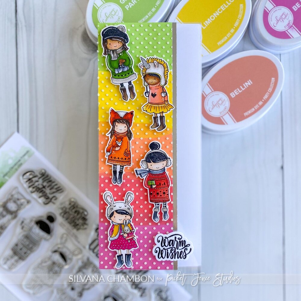 Picket Fence Studios Merry Christmas Friends 4x8 Inch Clear Stamps (C-159) (OUTLET) Picket Fence Studios Merry Christmas Friends 4x8 Inch Clear Stamps (C-159) (OUTLET)