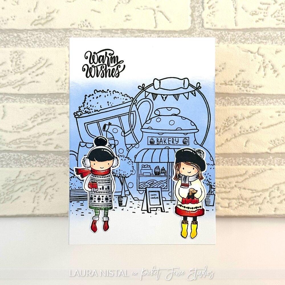 Picket Fence Studios Merry Christmas Friends 4x8 Inch Clear Stamps (C-159) (OUTLET) Picket Fence Studios Merry Christmas Friends 4x8 Inch Clear Stamps (C-159) (OUTLET)