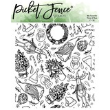 Picket Fence Studios My Favorite Time of Year 4x4 Inch Clear Stamps (C-130) (OUTLET)