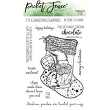 Picket Fence Studios Stocking Full of Coal 4x6 Inch Clear Stamps (C-160) (OUTLET)