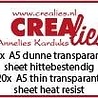 Crealies Basis Heat Resistant Thin A5 Sheet Transparent (20pcs) (CLBSTR02)