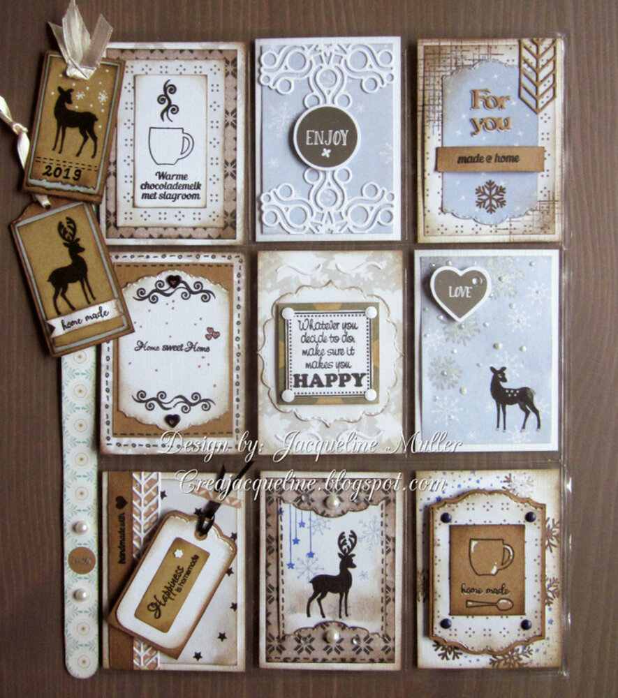 Crealies Bits & Pieces Stempels No. 137 Hertjes (CLBP137)