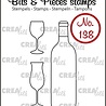 Crealies Bits & Pieces Stempels No. 138 Wijnfles En Glazen (CLBP138) Crealies Bits & Pieces Stempels No. 138 Wijnfles En Glazen (CLBP138)