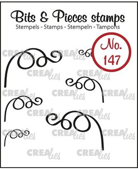 Crealies Bits & Pieces Stempels No. 147 Mini Blaadjes 3 (CLBP147)