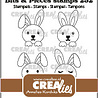 Crealies Bits & Pieces Stempels No. 252 Konijnen Klein (CLBP252)