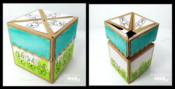 Crealies Bits & Pieces Stempels No. 252 Konijnen Klein (CLBP252)