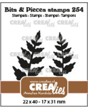 Crealies Bits & Pieces Stempels No. 254 Blaadjes 15 (CLBP254)