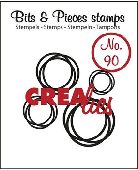 Crealies Bits & Pieces Stamps No. 90 Intertwined Circles (CLBP90)
