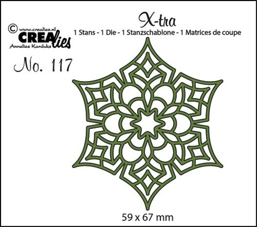 Crealies X-tra Stansen No. 117 Mandala D (CLXtra117a) Crealies X-tra Stansen No. 117 Mandala D (CLXtra117a)