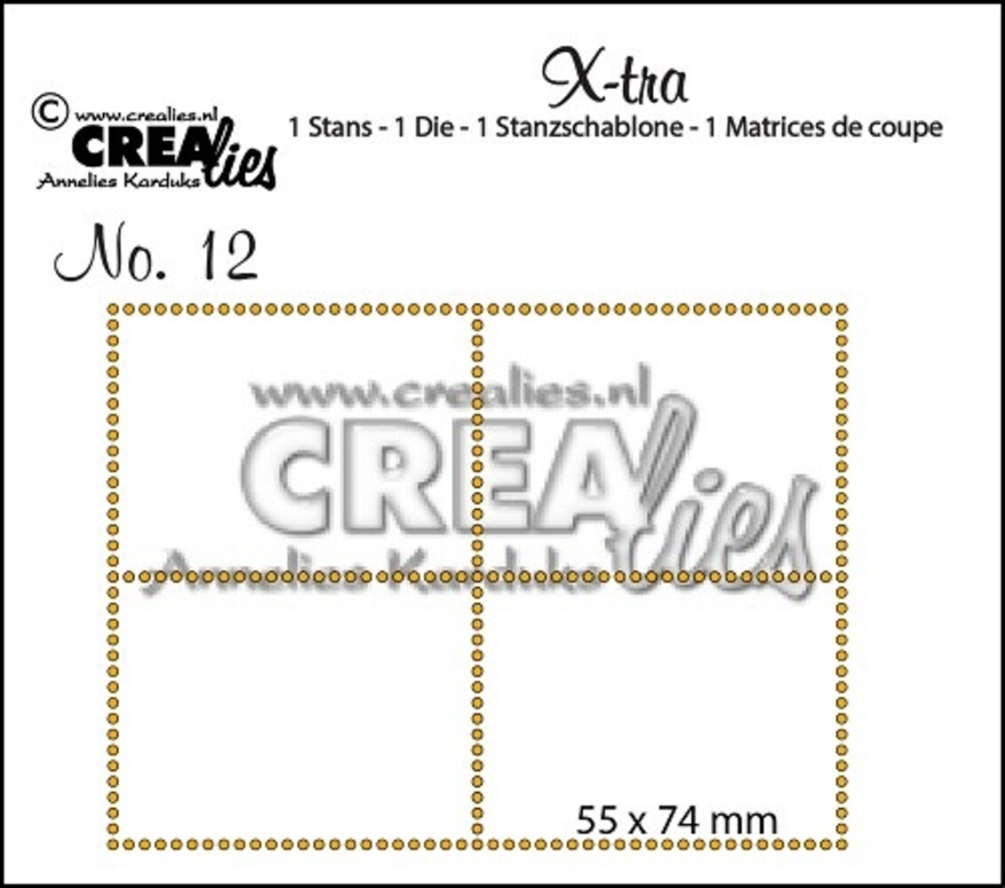 Crealies X-tra Dies No. 12 4 Stamps (CLXtra12)