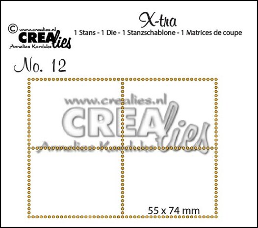 Crealies X-tra Stansen No. 12 4 Postzegels (CLXtra12)