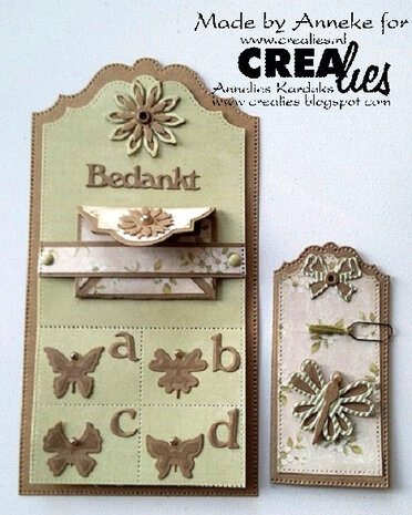 Crealies X-tra Stansen No. 12 4 Postzegels (CLXtra12)