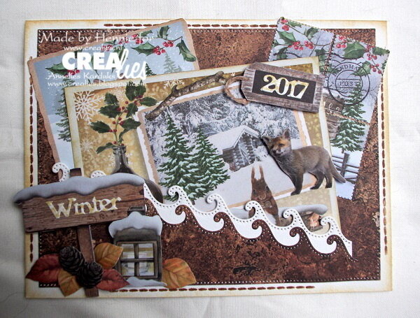 Crealies X-tra Stansen No. 12 4 Postzegels (CLXtra12)