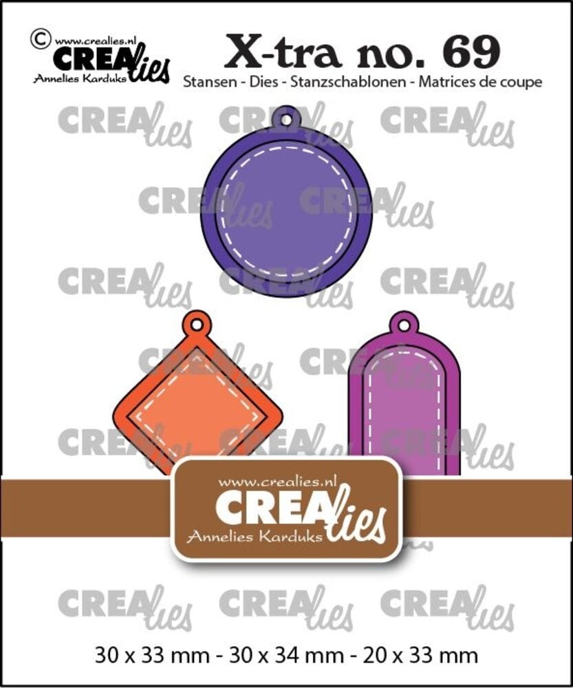 Crealies X-tra Dies No. 69 Charms Set A (CLXtra69) Crealies X-tra Dies No. 69 Charms Set A (CLXtra69)