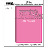 Crealies X-tra Dies No. 3 ATC / Pocket (CLXtra03)